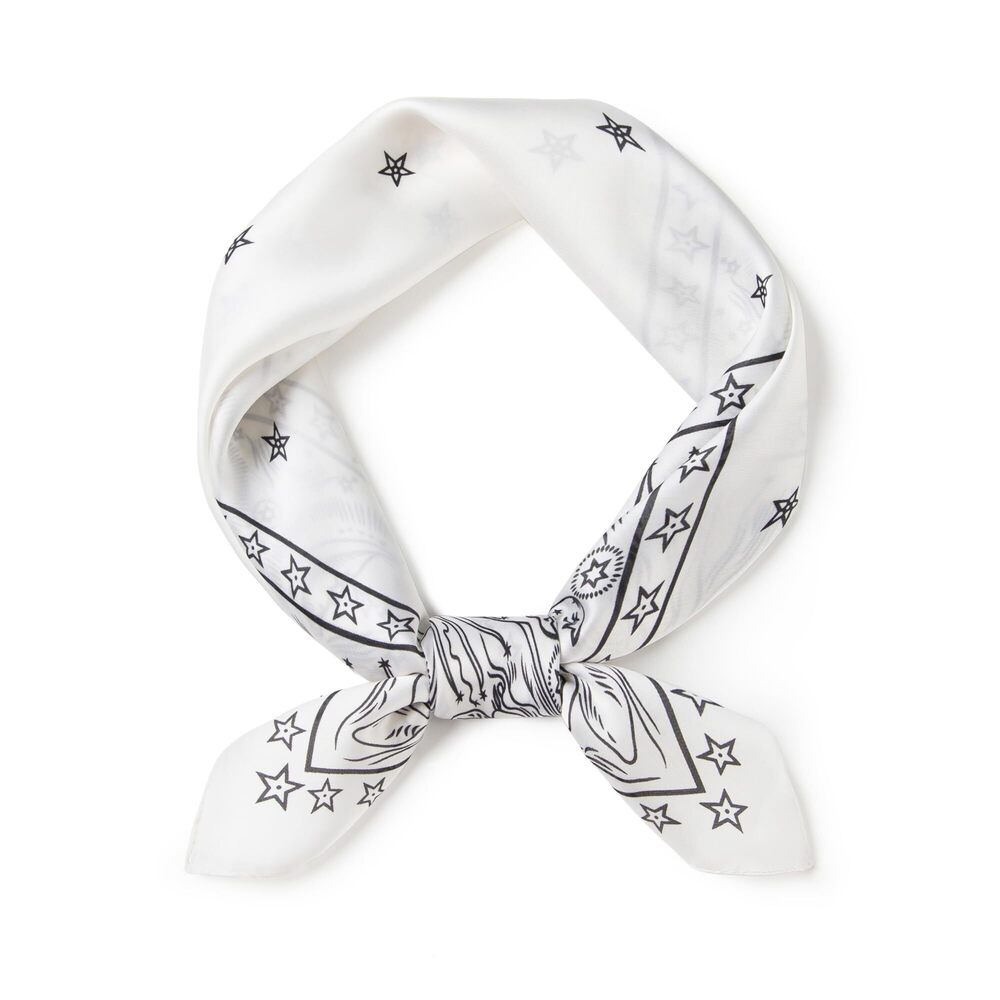 2623 Geometric Print Scarf, Western Cowboy Style, Versatile Headwear